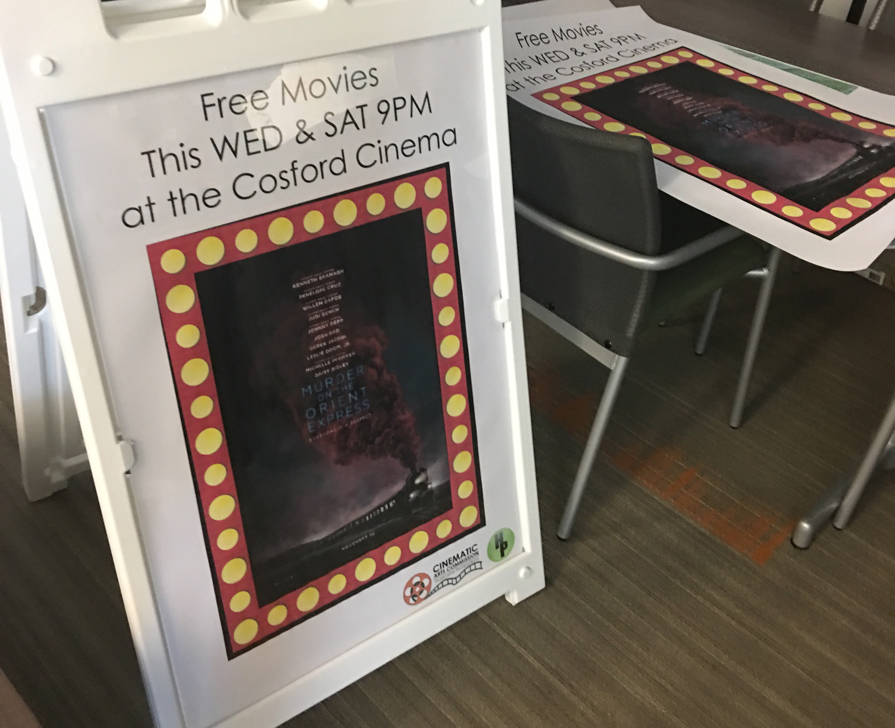 Cinematic Arts Commission Marquee Standee